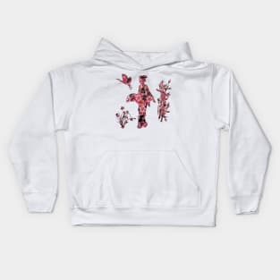 Women Silhouette Cherry blossom Kids Hoodie